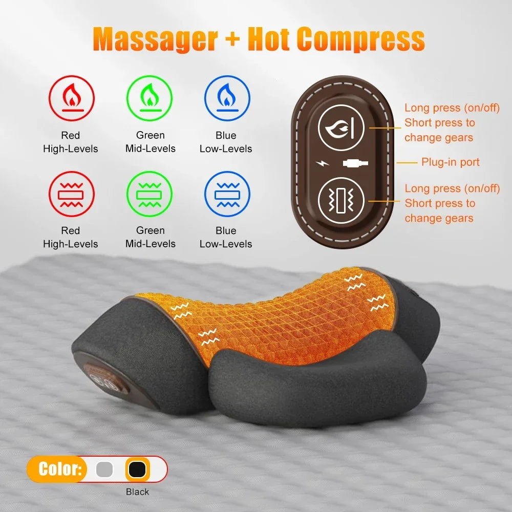 3-in-1 Neck Massager Pillow for Shoulder Deep Tissue , with Heating and Traction Function, Hump Corrector for Women - FitHealthHavenFitHealthHavenFitHealthHaven14:200002130HOT-MASSAGEHOT-MASSAGE3-in-1 Neck Massager Pillow for Shoulder Deep Tissue , with Heating and Traction Function, Hump Corrector for Women
