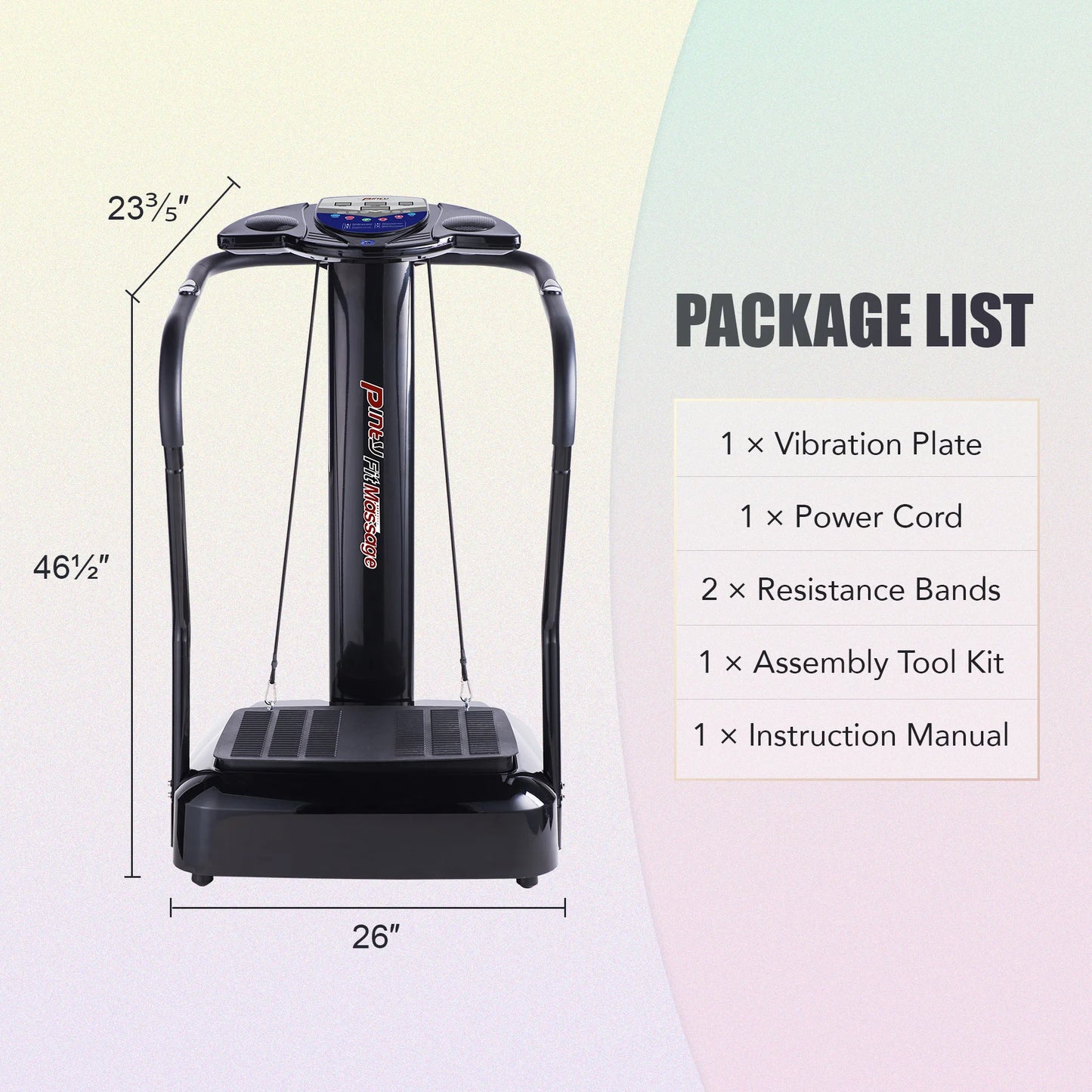 2000W Vibration Platform Whole Body Massager Fitness Machine Exercise Training
