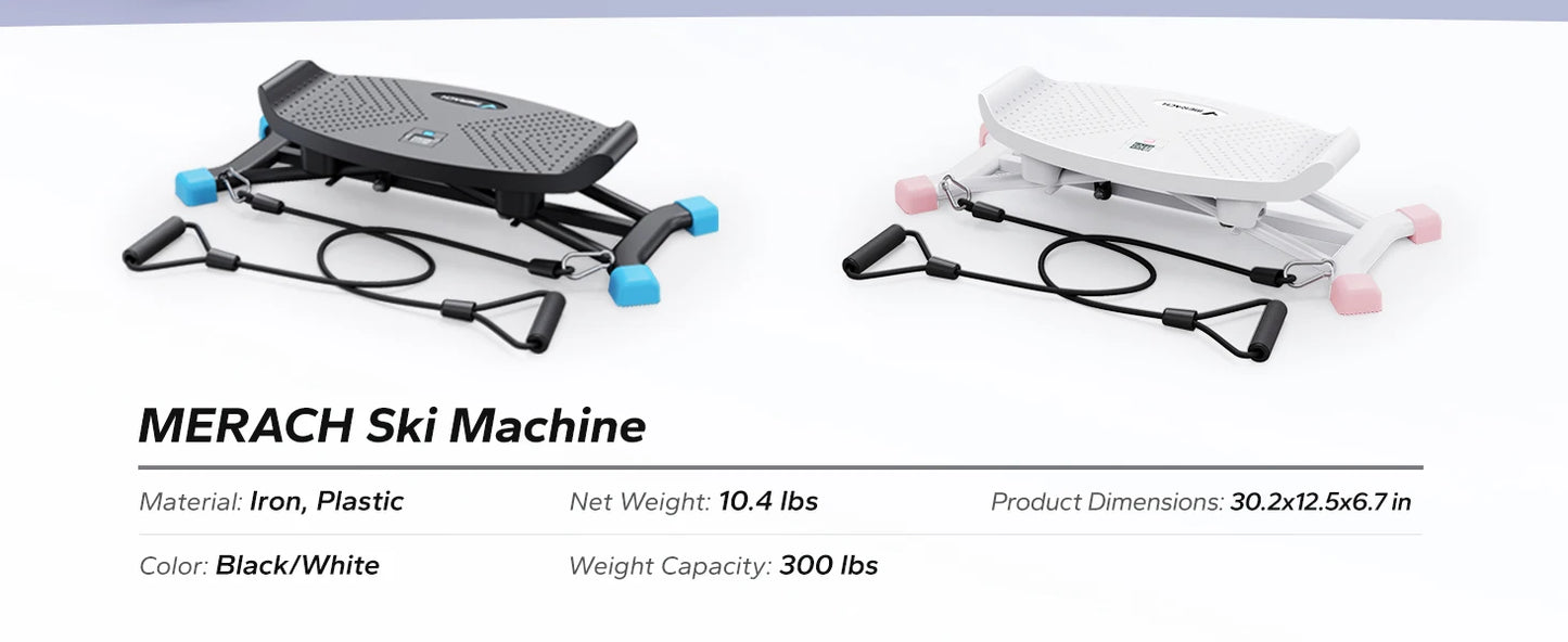 MERACH Ski Machine Simulated Ski Training Machine Leg Exercise Fun Cardio Fitness Machine Full Body Aerobic Exercise Equipment