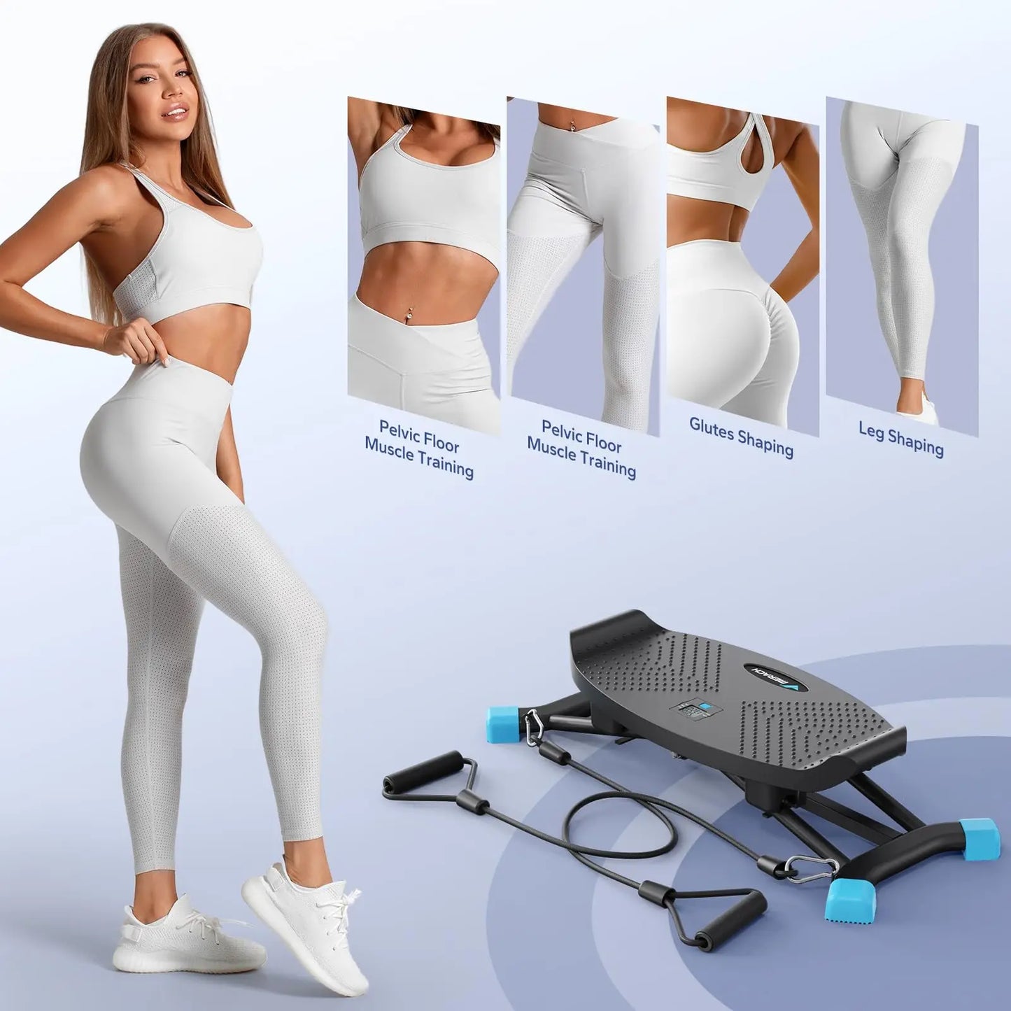 MERACH Ski Machine Simulated Ski Training Machine Leg Exercise Fun Cardio Fitness Machine Full Body Aerobic Exercise Equipment