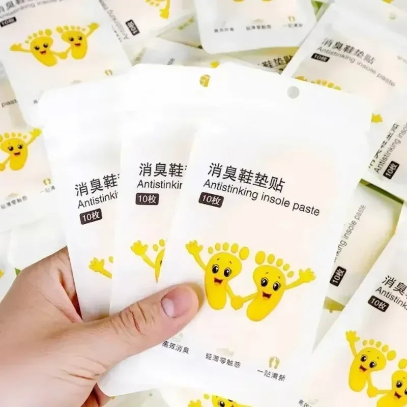 12/60pcs Shoes Deodorant Sticker Deodorant Foot Odor Deodorants Sneaker Smell Fresh Fruity Aroma Insole Sterilization Stickers