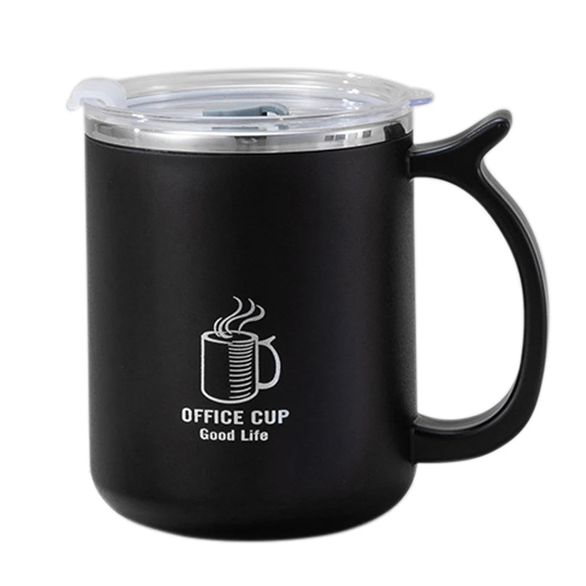 500ml Thermal Milk Coffee Cup With Handle 304 Stainless Steel Double-layer Insulated Mug Leak-proof Drinking Cup Drinkware