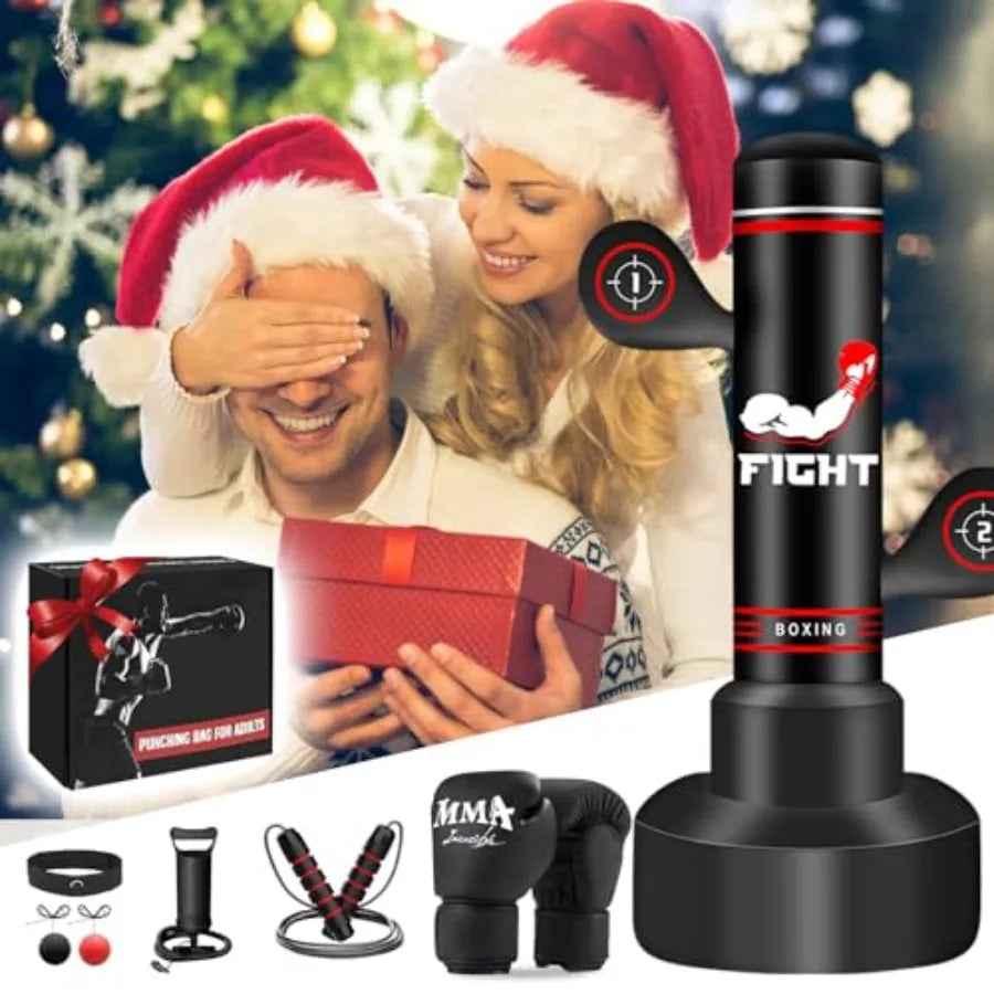 Upgraded Heavy Freestanding Punching Bag for Adults Teens 70" Standing Punching Bag Kicking Bag Heavy Bag Women Men Kickboxing