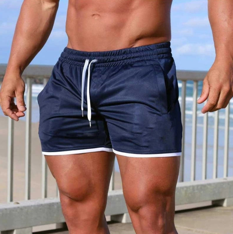 Summer Men Sports Shorts Fitness Basketball Beach Pants Mesh Breathable Bodybuilding Gym Training Shorts Men's Sweatpants