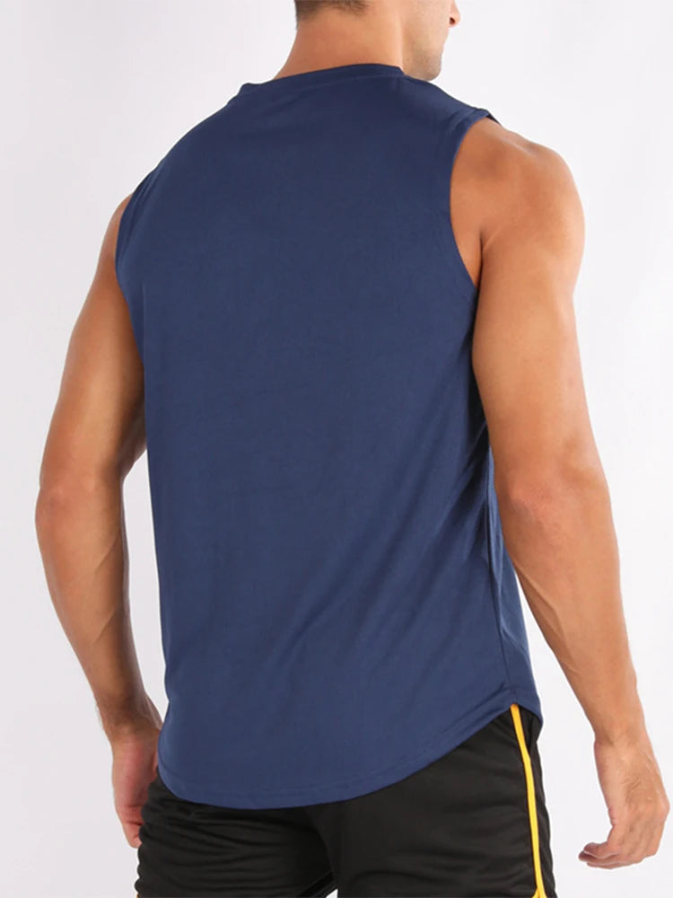 ADED Summer new Gym Vest Men Bodybuilding Sleeveless Sports Tank Top quick-drying mesh Fitness Running Tank Top men Clothes