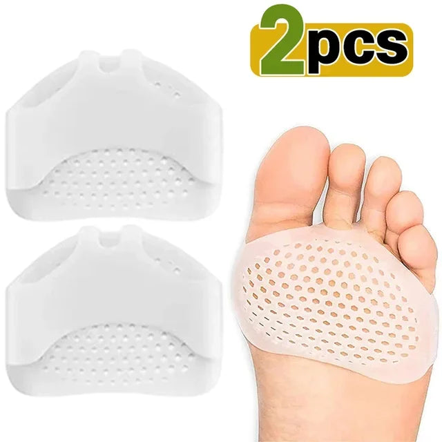 Silicone Metatarsal Pads Toe Separator Pain Relief Foot Pads Orthotics Foot Massage Insoles Forefoot Elastic Cushion Foot Care T