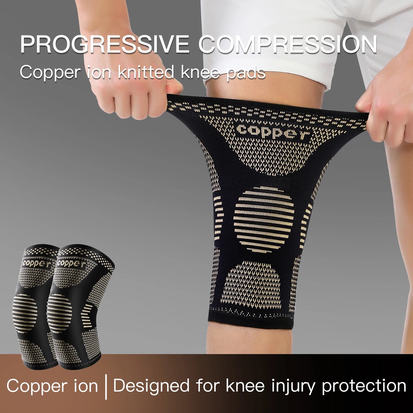 Copper Knee Brace for Arthritis Pain Support-Copper Knee Sleeve for knee pain Compression sleeve for Sports,Knee Pain Relief