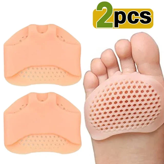 Silicone Metatarsal Pads Toe Separator Pain Relief Foot Pads Orthotics Foot Massage Insoles Forefoot Elastic Cushion Foot Care T