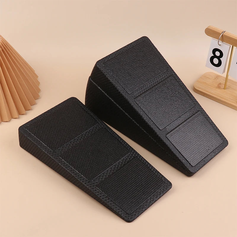 1Pc Black Trapezoidal Yoga Fitness Exercise Pedal Incline Stretch Board Leg Stretcher Squats Calf Raises EPP Adjustable 3 Height