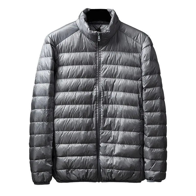 Portable Lightweight ort down Jaet for Men Autumn Winter Cotton Padded Stand Collar Warm Casual ly Friendly Outerwear