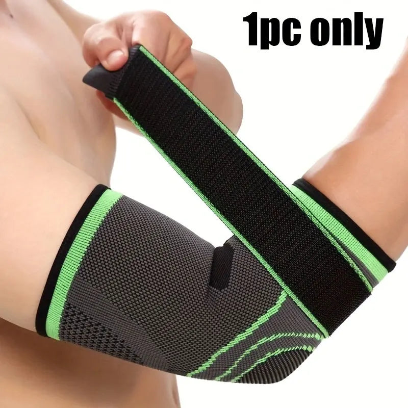 1PC Elbow Brace for Tennis, Elbow Compression Sleeve, Tennis Elbow Brace for Women and Men,Adjustable Strap (S/M/L)