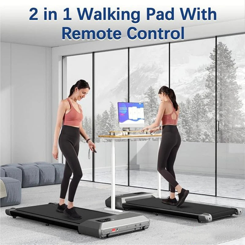 Treadmills for Home 2.5HP Remote Control LCD Display 300LBS Walking Pad Treadmills Portable Walkingpad Fitness Exercise Machine