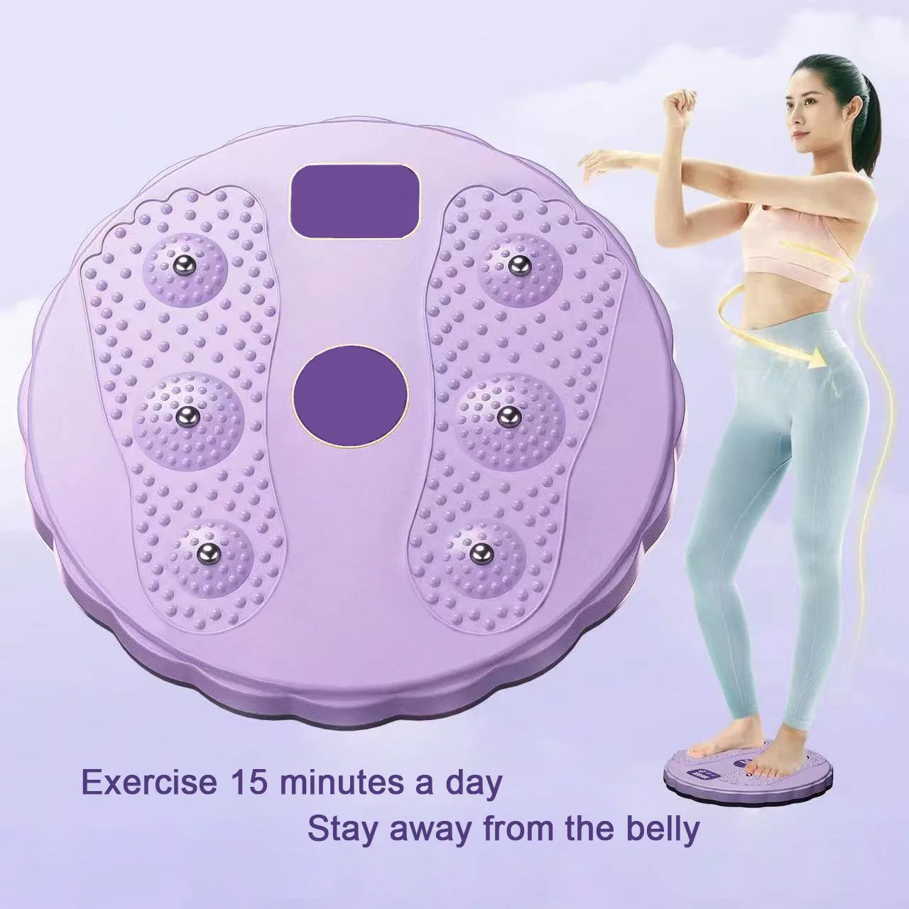 Waist Twisting Disc Magnetic Massage Body Trainer Abdomen Lose Weight Body Shaping Device Gym Sport Exercise Fitness Equipment