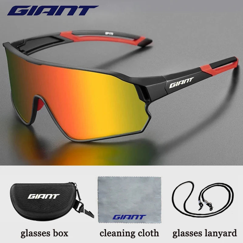 Giant cycling HD vision anti sweat and anti fog cycling glasses men's and women's sunglasses, outdoor sports with case