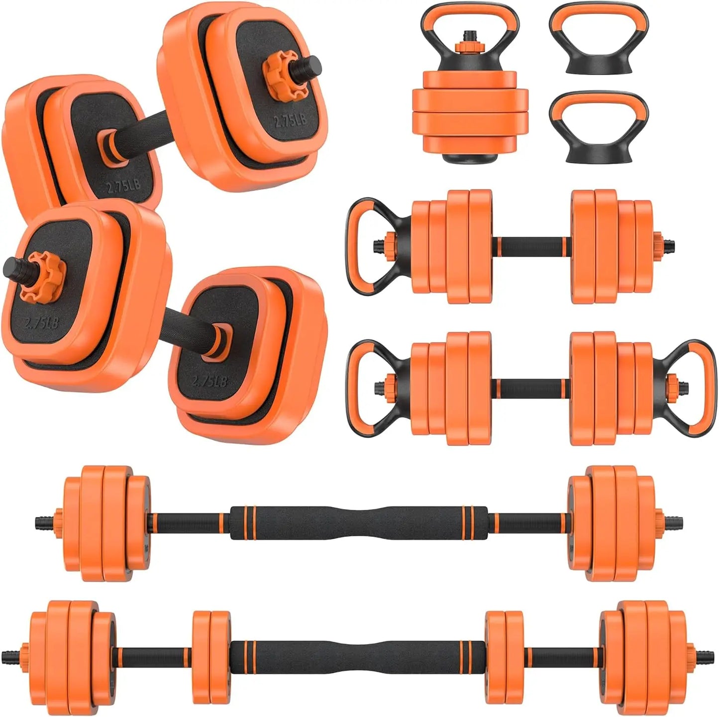 Adjustable Dumbbells Set, 45/65/85 lbs Free Weight Set with Connector, 4 in1 Dumbbells Set for Home Gym Workout