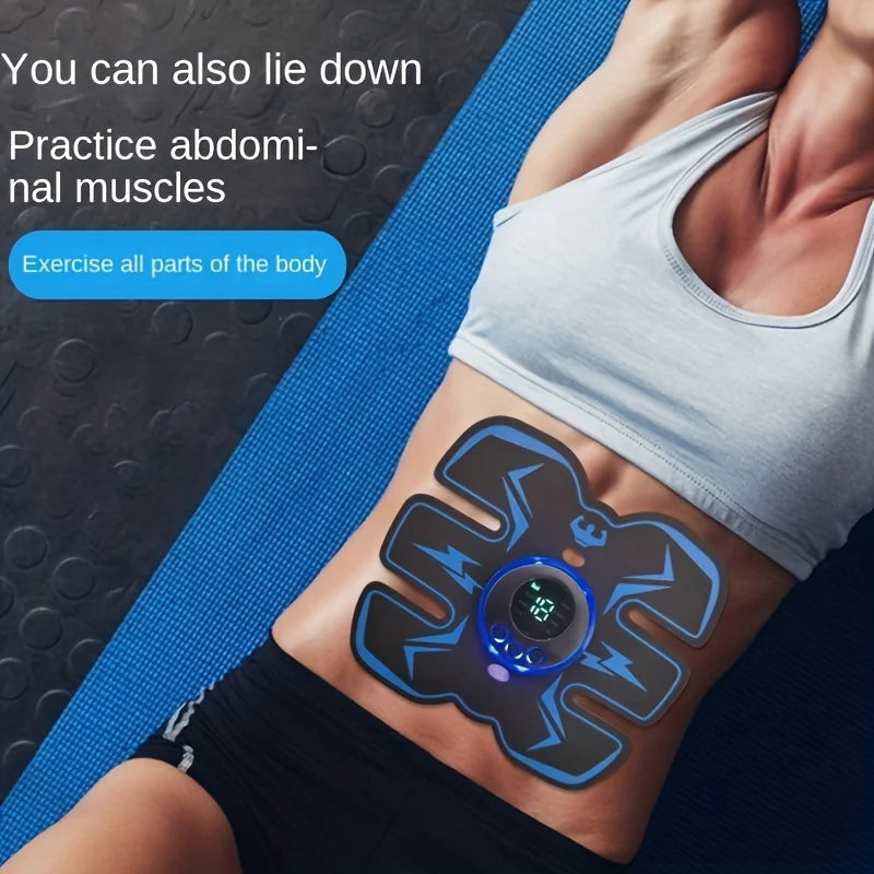 USB Rechargeable EMS Abdominal Muscle Training Device Muscle Stimulator Wireless Smart Fitness Abdominal Training Electric Body