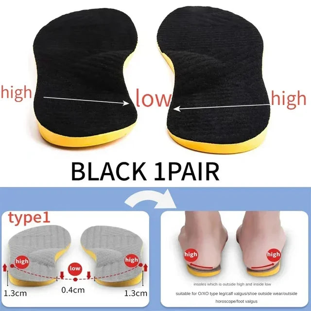 2025 Orthotic Insole For Flat Feet Arch Support Orthopedic Shoes Sole Insoles For Feet Men Women O/X Leg Corrected Care Pad