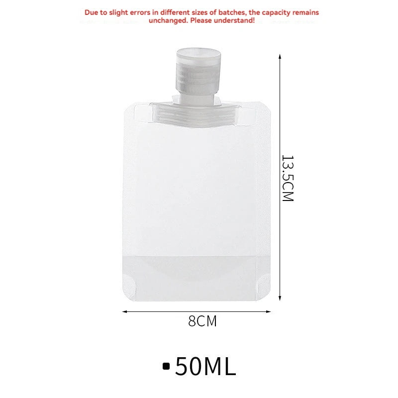 10Pcs 30/50/100ML Thickened Travel Subpackage Cosmetic Lotion Shower Gel Shampoo Portable Facial Cleanser