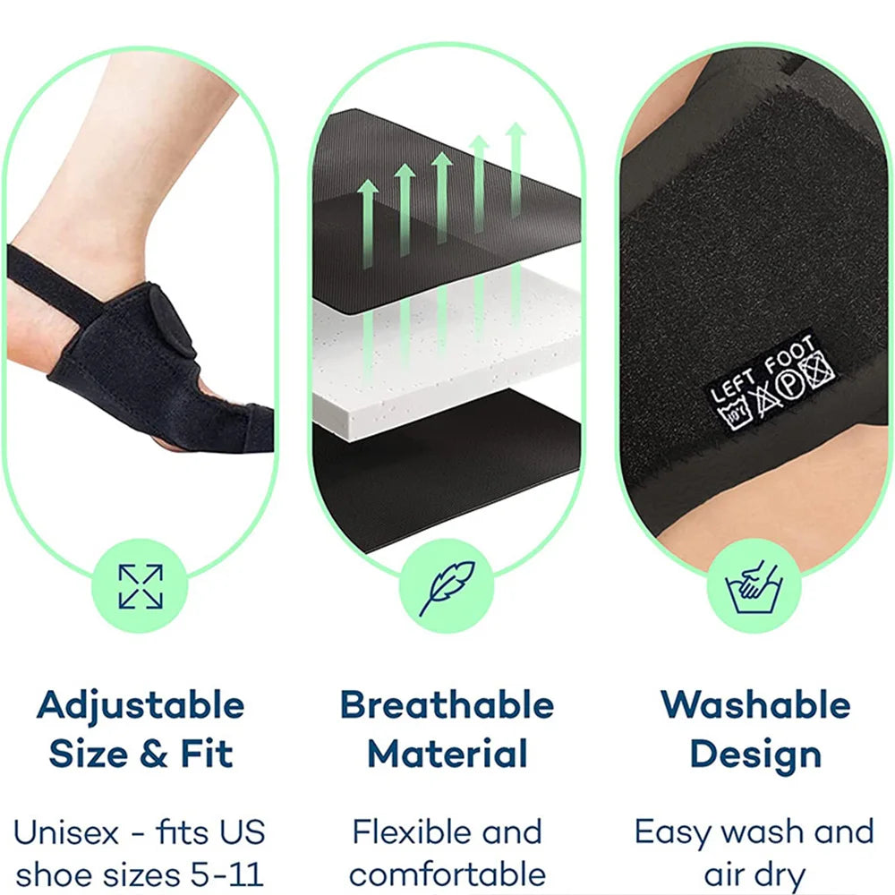 Toe Correction Hallux Valgus Corrector Straightening Big Toe Orthotics Stainless Steel Support Strap Feet Separator Bunion