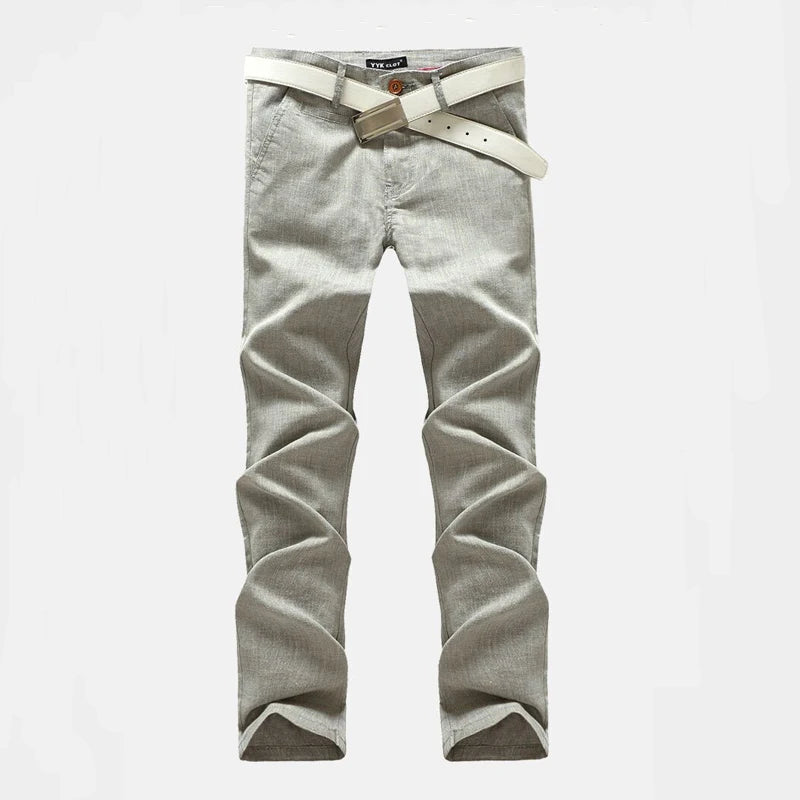 Plaid Pants Men Trousers Mens Fashion Casual High Quality Brand Business Oversized Pants Male Cotton Formal linen pants jean Man