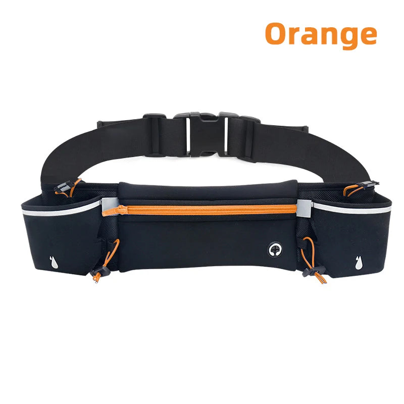 Marathon Trail Running Waist Pack For Phone Water Bottle Sports Fanny Pack Fitness Dual Pocket Running Belt Waist Bag Men Women