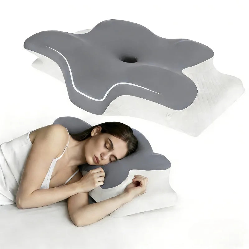Memory Foam Cervical Pillow for Neck Pain Relief Ergonomic Orthopedic Neck Support Side Back Stomach Sleepers Ideal Gift