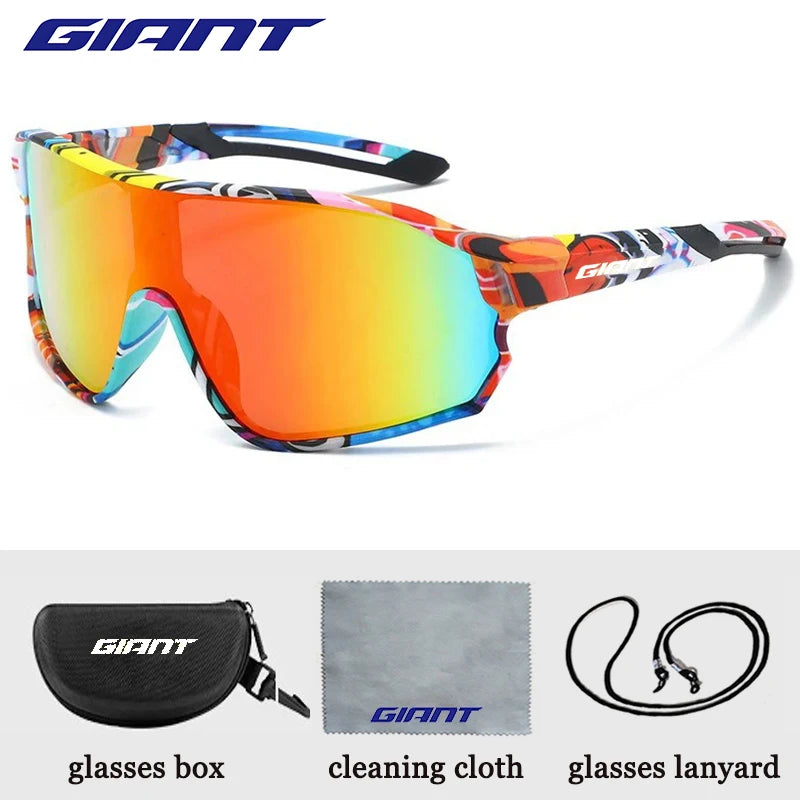 Giant cycling HD vision anti sweat and anti fog cycling glasses men's and women's sunglasses, outdoor sports with case