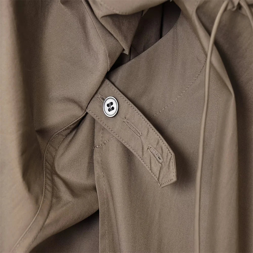 Women's new casual simple shirt dress long skirt