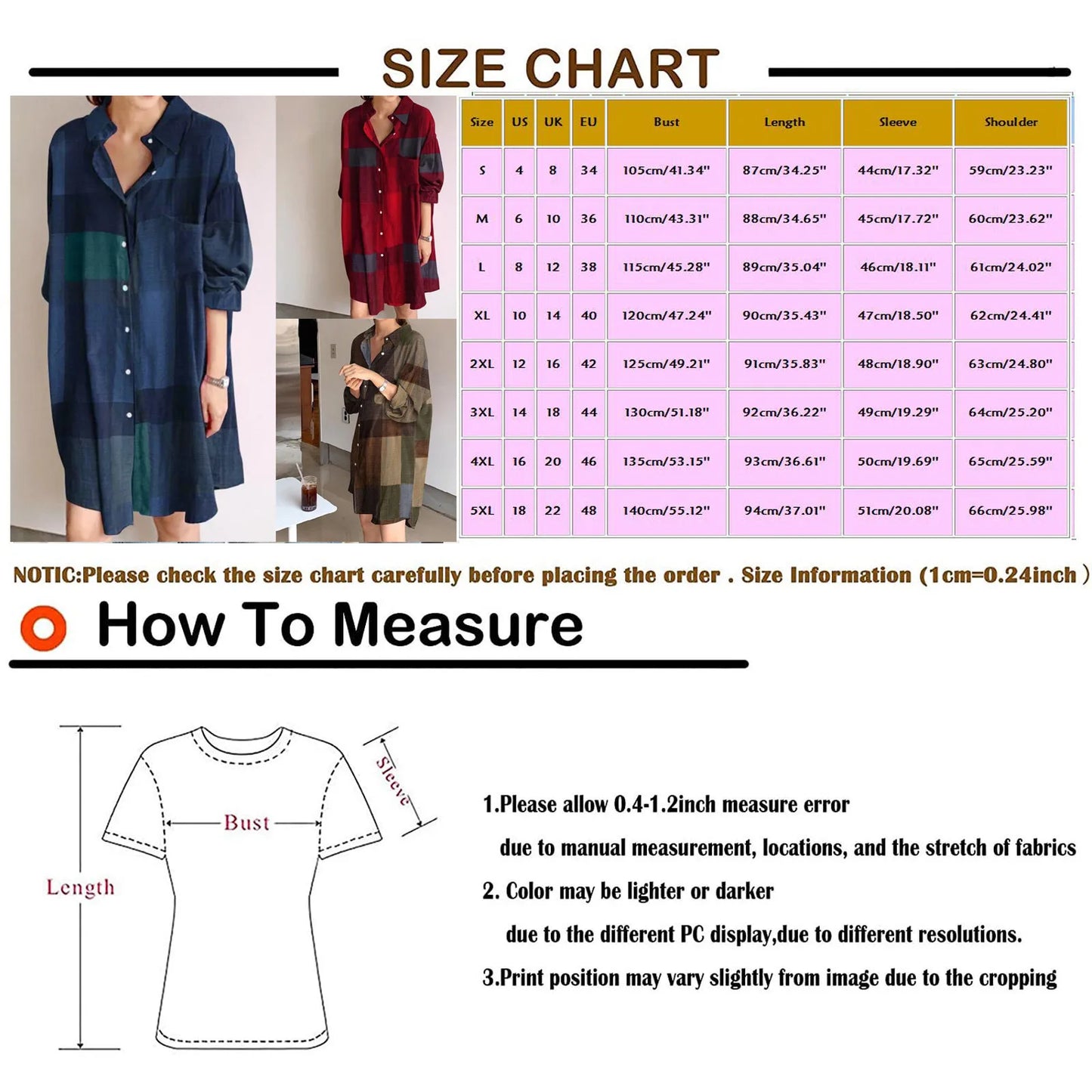 Women'S Fashion Casual Plaid Print Lapel Single-Breasted Panel Straight Long Sleeve Loose Shirt Dress Vestidos En Oferta Liquida