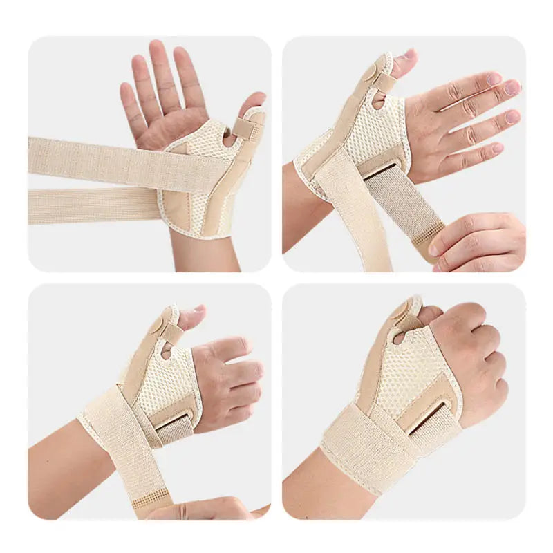 Flexible Splint Wrist Thumb Support Brace for Tendonitis Arthritis Breathable Thumb Protector Guard Fits Right and Left Hand