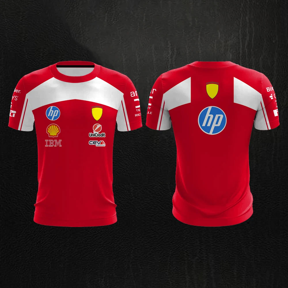 F1 Racing Outdoor Extreme Sports Quick Drying T-shirt HAMILTON 44 Driver Hot Selling Jersey Oversized Short Ssleeved Men's Shirt