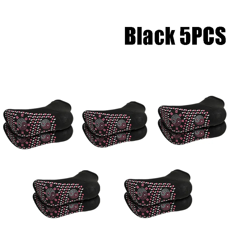 1-10pairs Tourmaline Self-Heating Socks Winter Warm Thermal Health Care Socks Floor Socks Absorption Deodorant Warm Socks