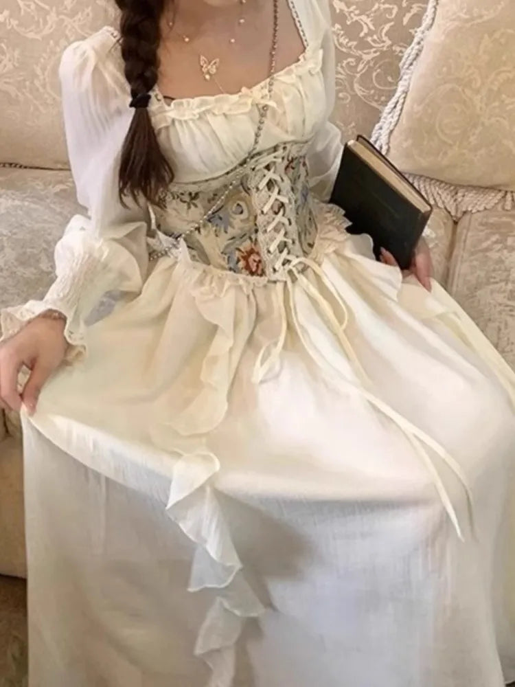Women Elegant Casual Party Dress Summer New Fashion Vintage Chic Sweet Bandage Birthday Robe Female Prom Dresses Vestidos