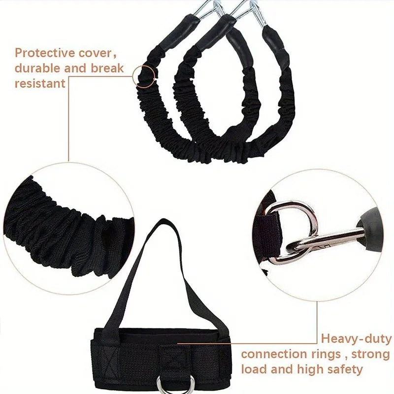 12-piece set Resistance Bands Stretching Strap Set Fitness Gym Boxing Training Equipment