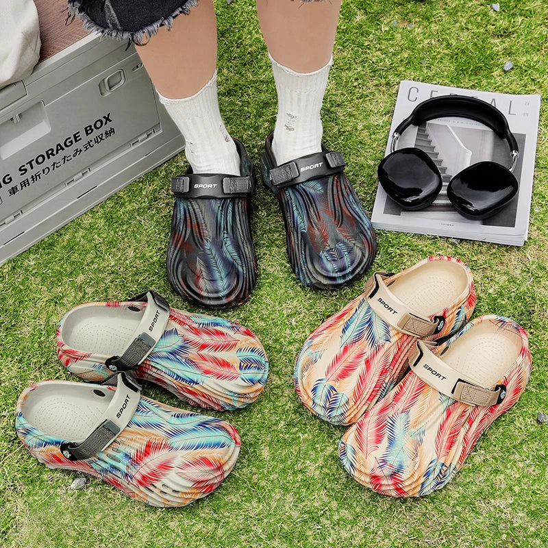 Men's Shoes Slippers Summer Luxury Sandals EVA Slippers Flat Slides Man Beach Shoes Platform Soft Beach Sports Slippers 47 Clogs