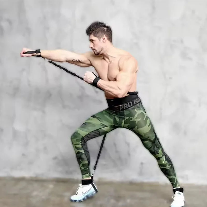 12-piece set Resistance Bands Stretching Strap Set Fitness Gym Boxing Training Equipment