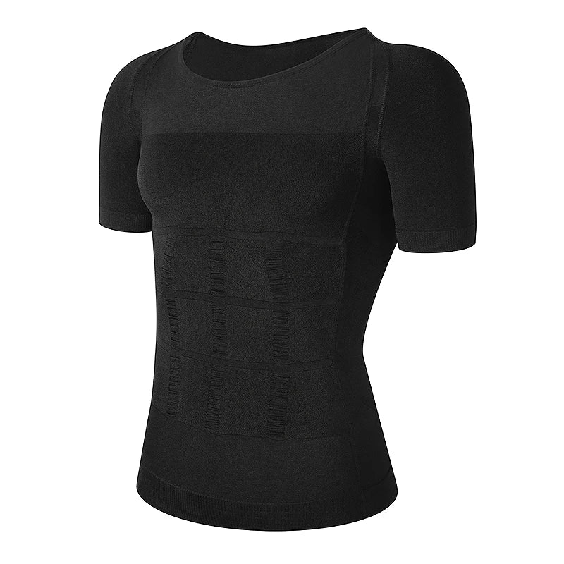 Men Body Shaper Slimming Compression Shirts Gynecomastia Undershirt Seamless Waist Trainer Muscle Belly Weight Loss Shapewear