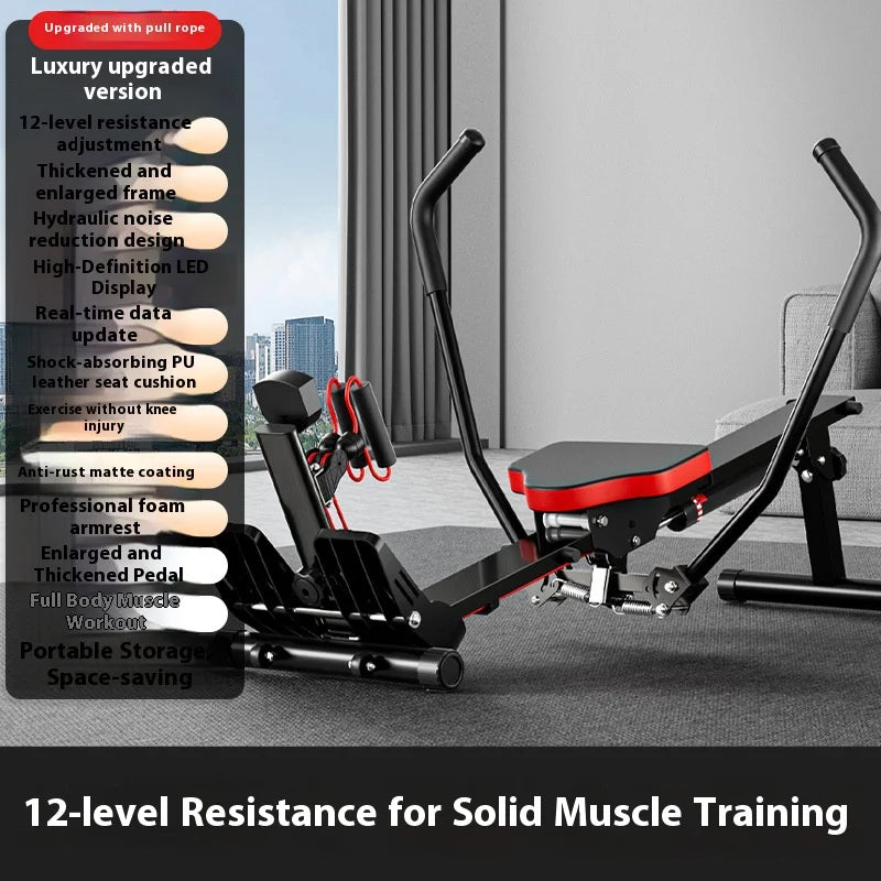 Rowing machine hydraulic water resistance wind resistance simple rowing machine fitness equipment weight loss rowing machine