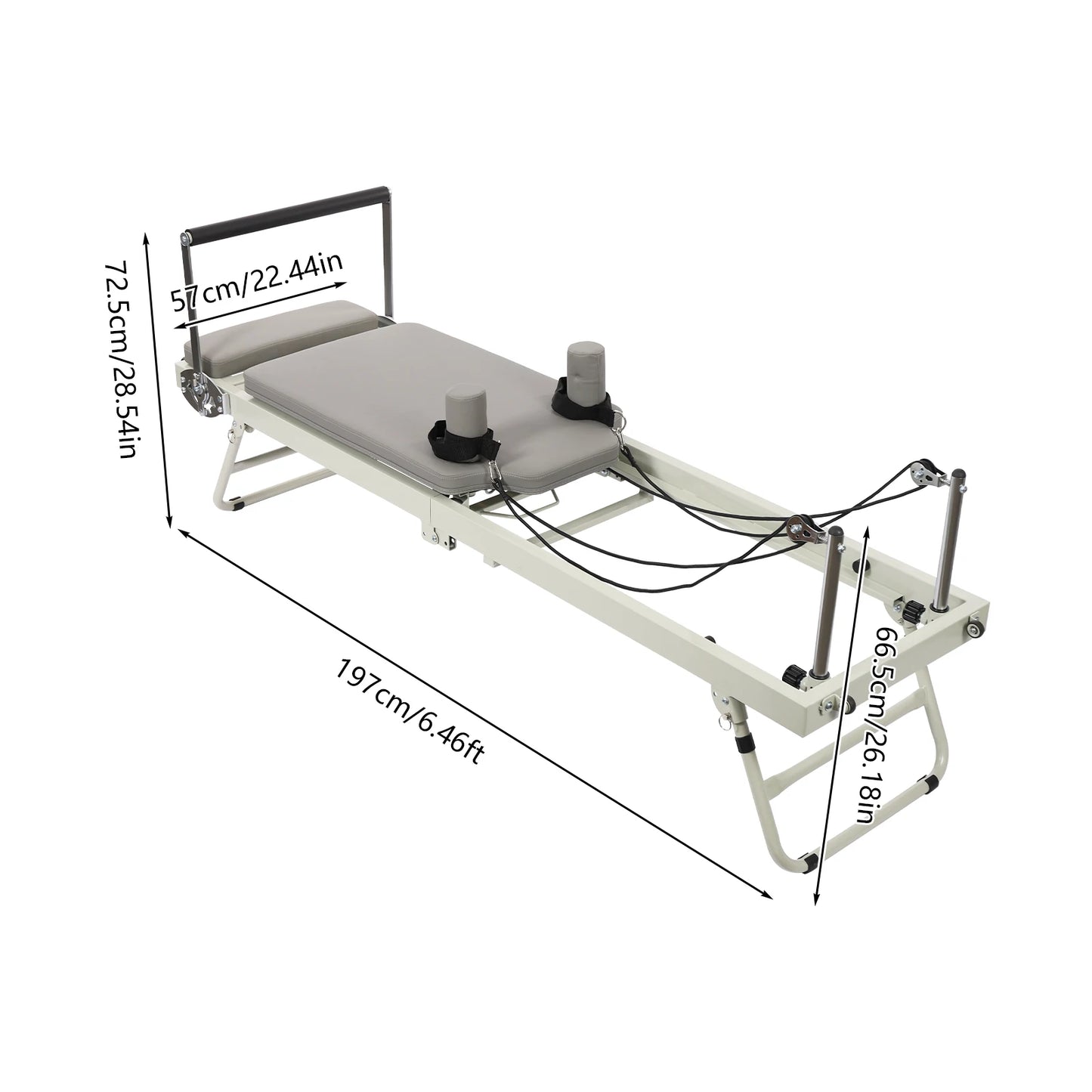 Foldable Pilates Reformer Machine, Multifunctional Yoga Fitness Equipment, Pilates Exercise Equipment