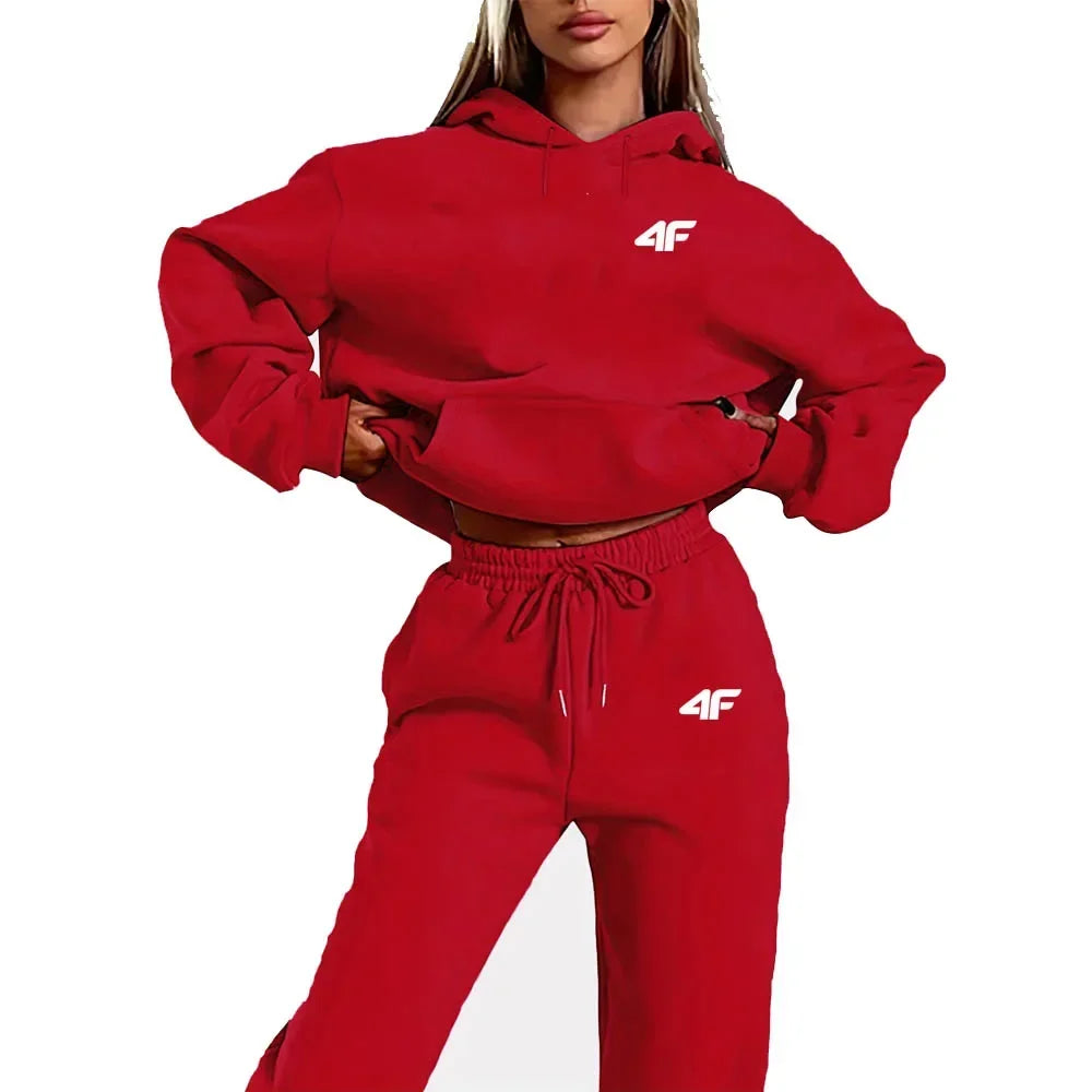 Autumn Winter Two Piece Set for men Drawstring Women's Tracksuit Hooded Suit Quality Comfortable Casual Pullover Fashion New