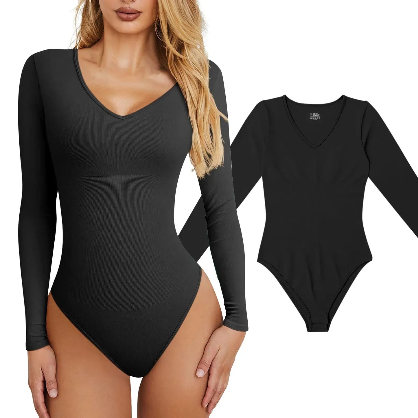 Woman Clothing Women'S Sexy Knitted Underwear Crew Neck Long Sleeve Leggings Slim Jumpsuit Bodysuit Top Ropa Mujer Juvenil