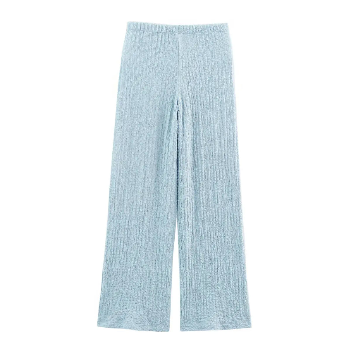 2025 new women's clothing European and American style fashionable and versatile textured straight casual trousers