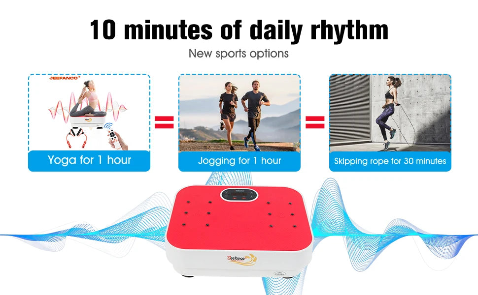 Vertical Vibration Plate Seniors & Teens Silicone Surface Magnetic Heating Fitness Home Efficient Resonance Fitness Machine