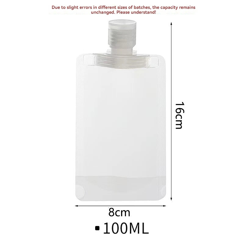 10Pcs 30/50/100ML Thickened Travel Subpackage Cosmetic Lotion Shower Gel Shampoo Portable Facial Cleanser