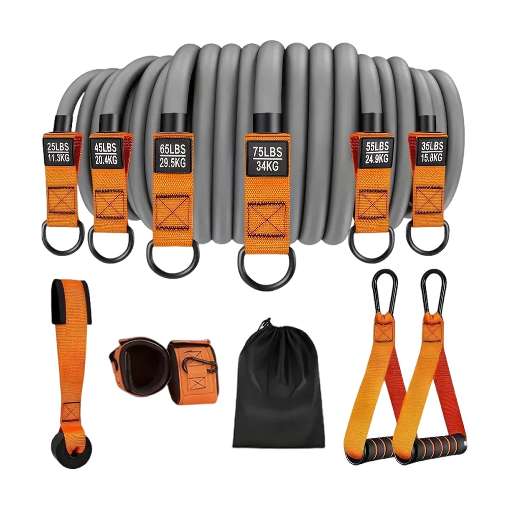 Resistance Bands Exercise Bands Heavy Duty Fitness Bands Set with Handles Workout Bands Weight Bands for Yoga Home Workouts