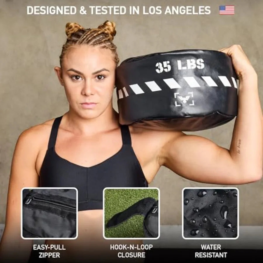 Elite Heavy-Duty Strongman Workout Sandbag Unfilled Fitness Sand Bag for Weight Training Full-Body Workout Cross Training Power