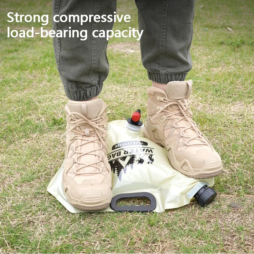 Outdoor Large Capacity Water Bag 8L Portable Foldable Water Storage Bag Camping Car Food Grade Soft Water Storage Bag