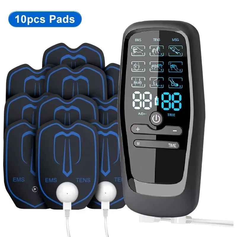 Electric Pulse Massager TENS EMS Electrical Nerve Muscle Stimulator Electrostimulator Low Frequency Massage Device