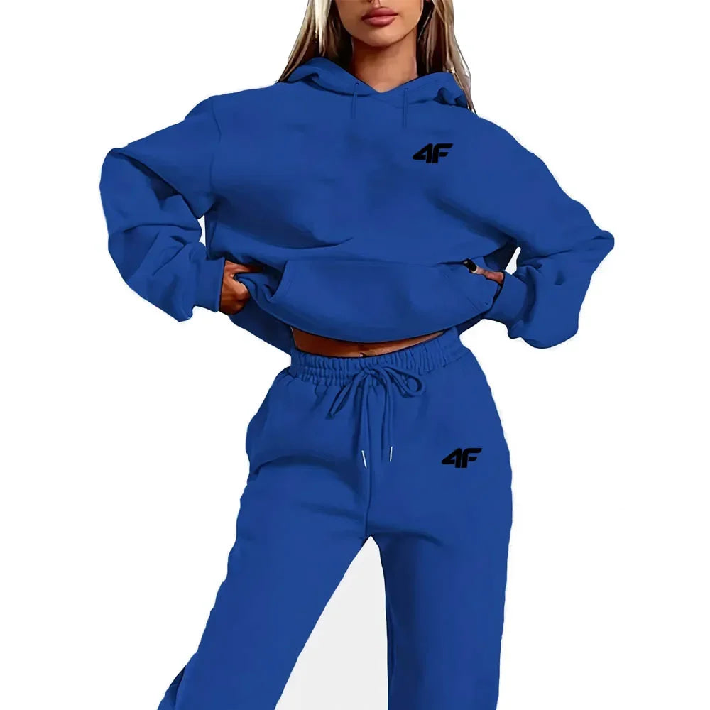 Autumn Winter Two Piece Set for men Drawstring Women's Tracksuit Hooded Suit Quality Comfortable Casual Pullover Fashion New