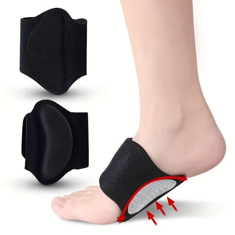 2pcs Compression Arch Support Brace for Men And Women For Flat Feet, High Arches, Fallen Arches, Heel Fatigue